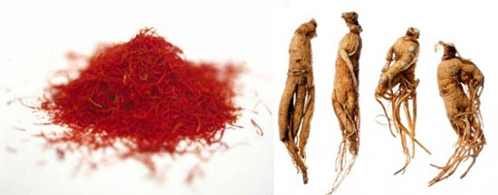 Azafrán y Ginseng
